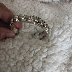 Silver cuff bracelet